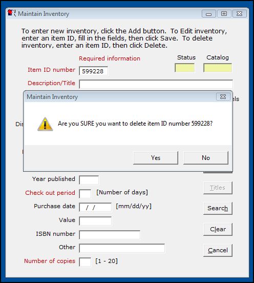 Delete Items 1